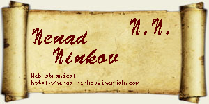 Nenad Ninkov vizit kartica